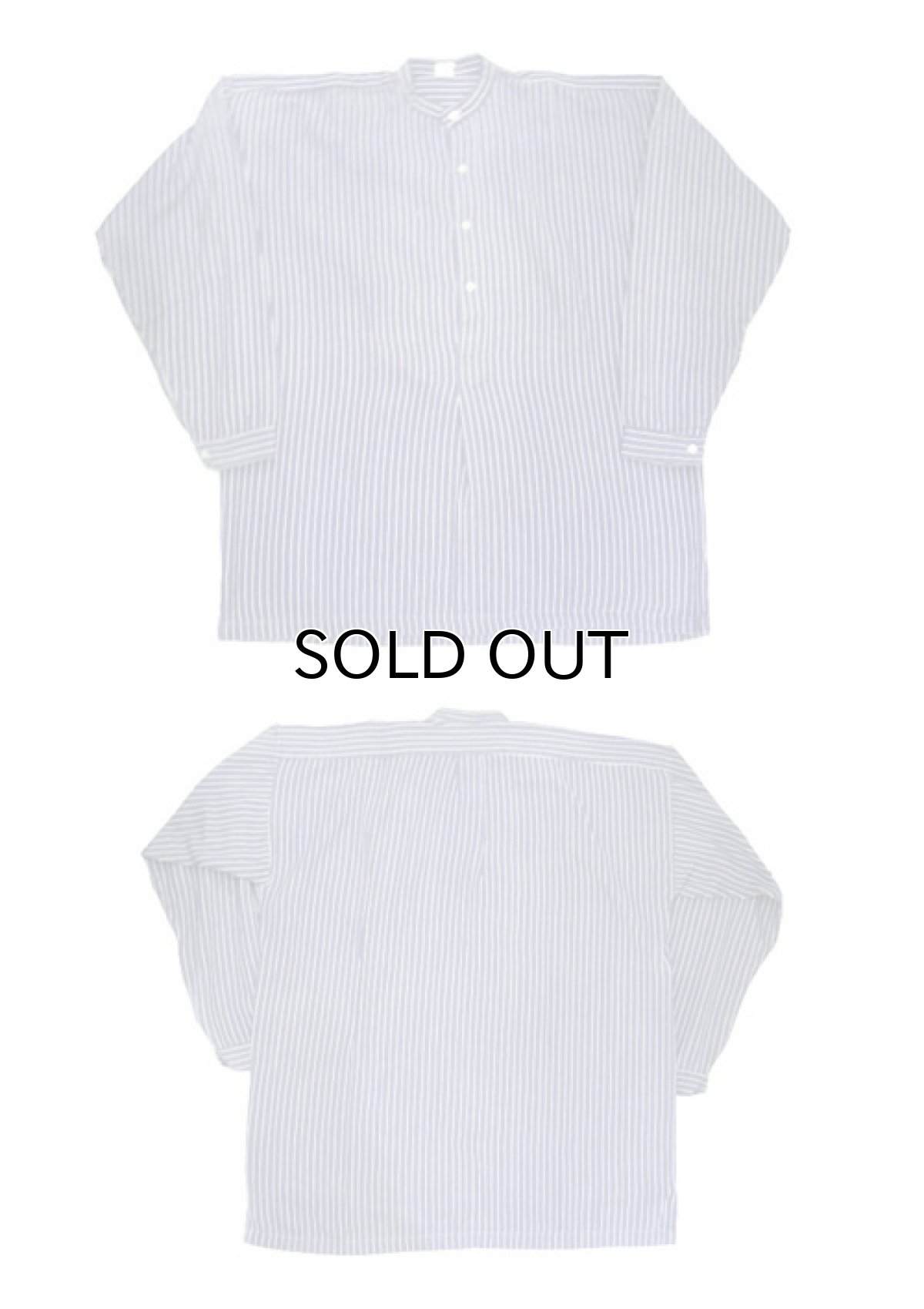 画像5: 1960's Germany L/S Pullover Stripe Shirts Faded NAVY / WHITE size L - XL (表記 不明) (5)