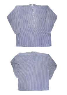画像5: 1960's Germany L/S Pullover Stripe Shirts　Faded NAVY / WHITE　size L - XL (表記 不明) (5)