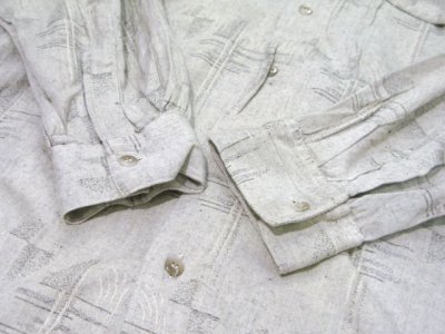 画像3: 1980's~ "ferruche" L/S Design Shirts　BEIGE　size L (表記 L)