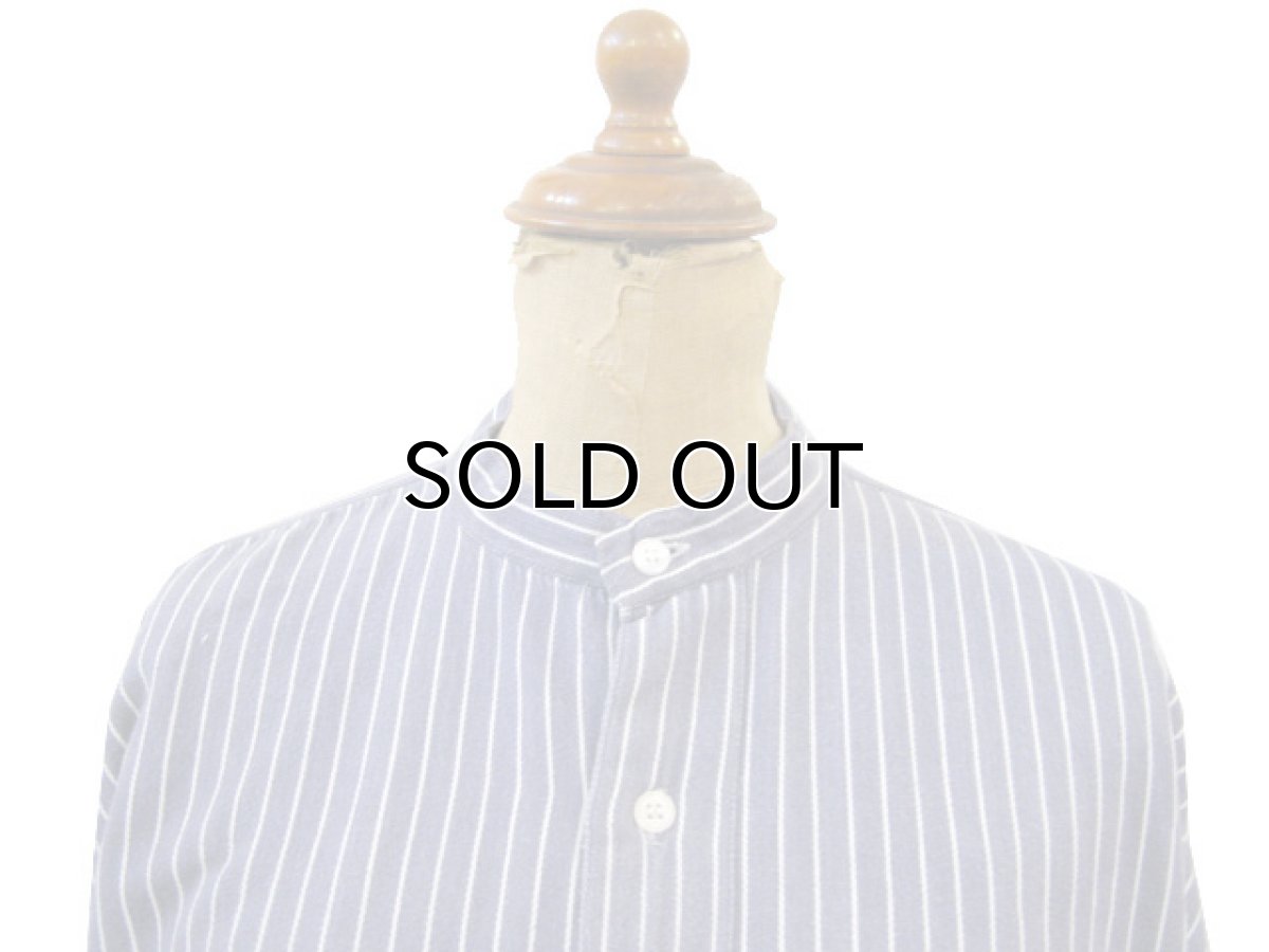 画像3: 1960's Germany L/S Pullover Stripe Shirts Faded NAVY / WHITE size L - XL (表記 不明) (3)