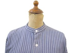 画像3: 1960's Germany L/S Pullover Stripe Shirts　Faded NAVY / WHITE　size L - XL (表記 不明) (3)