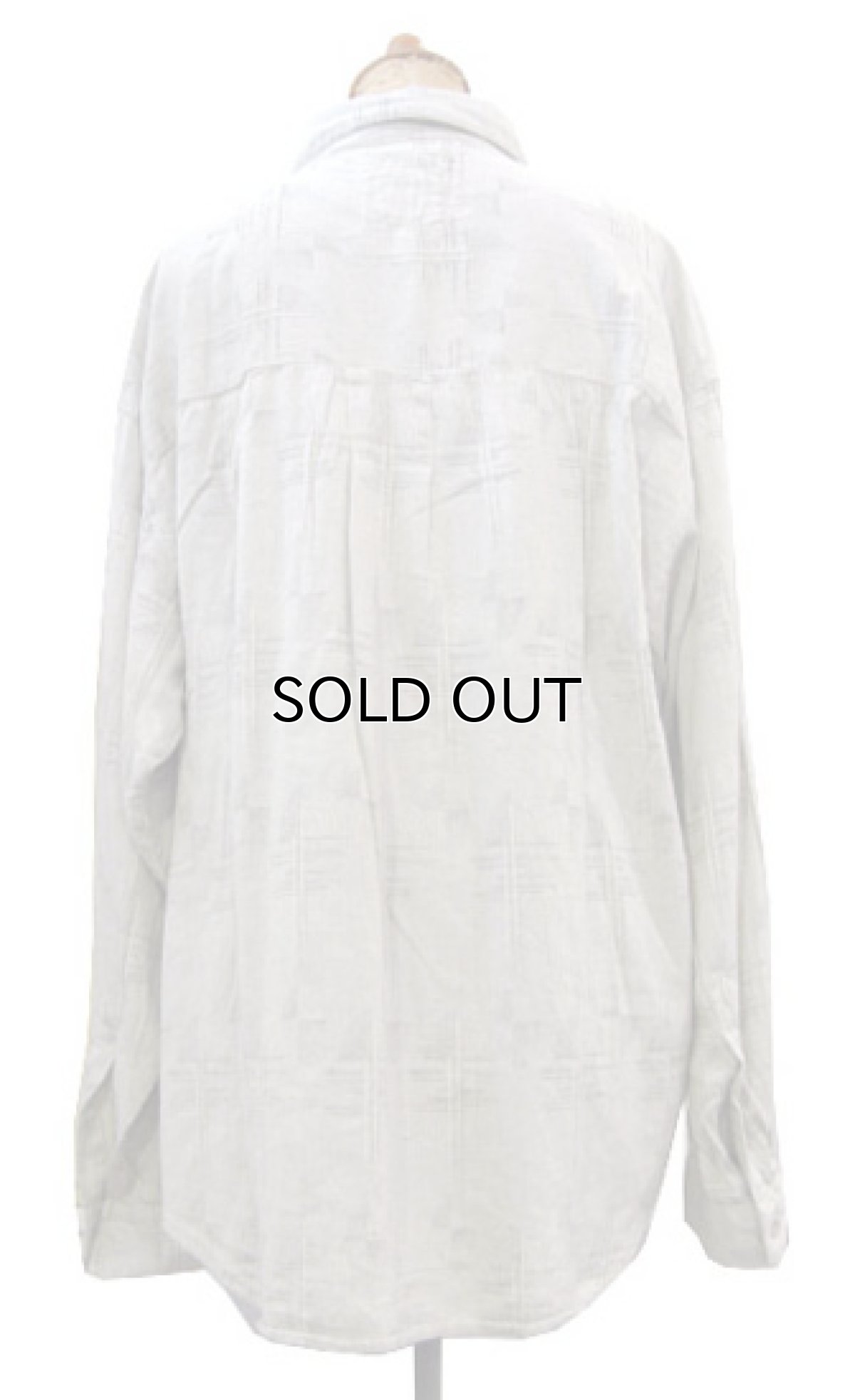 画像2: 1980's~ "ferruche" L/S Design Shirts　BEIGE　size L (表記 L) (2)