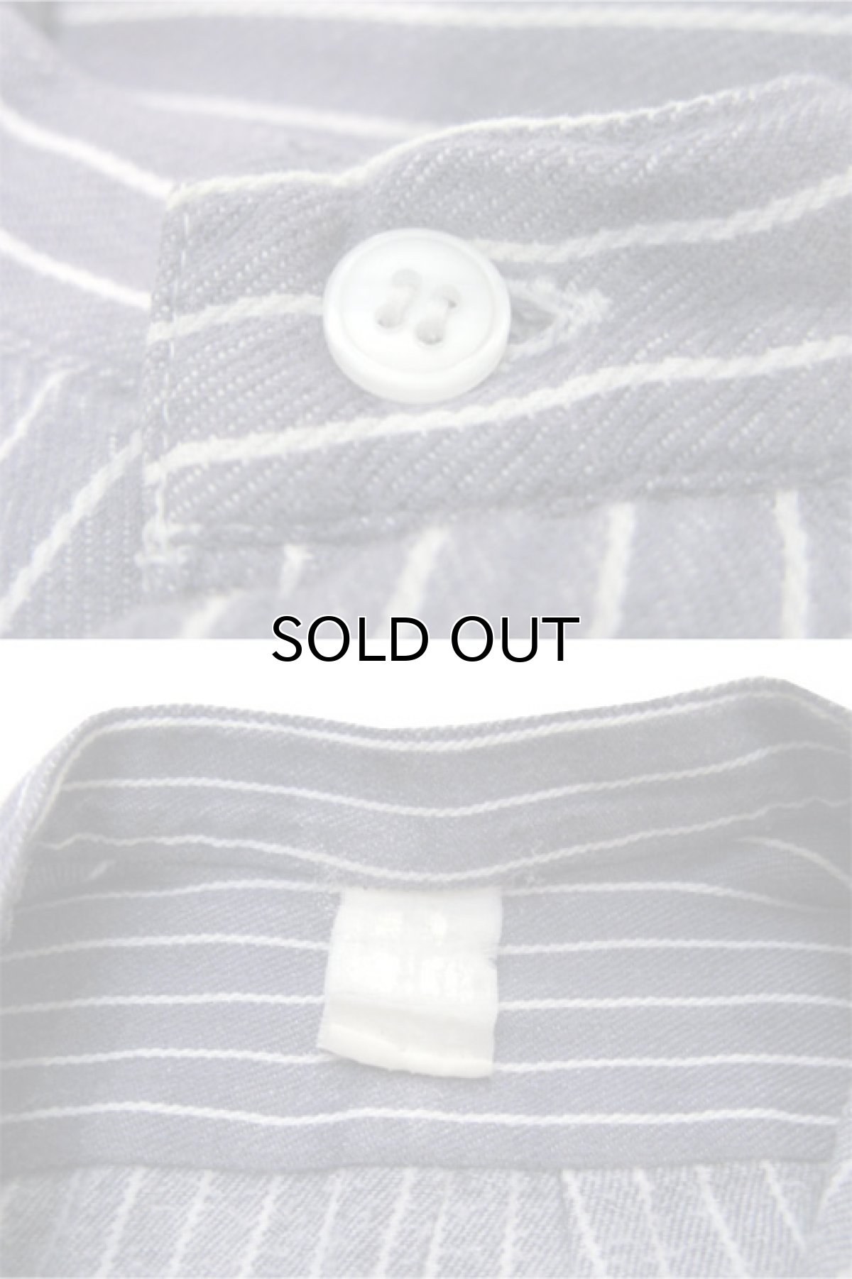 画像4: 1960's Germany L/S Pullover Stripe Shirts Faded NAVY / WHITE size L - XL (表記 不明) (4)
