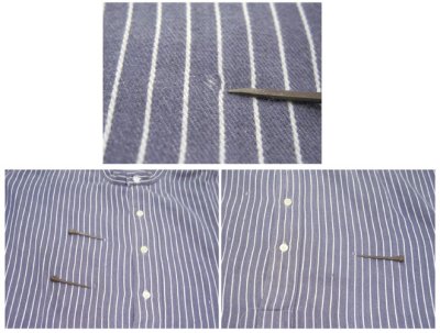 画像2: 1960's Germany L/S Pullover Stripe Shirts　Faded NAVY / WHITE　size L - XL (表記 不明)