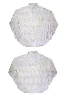 画像4: 1980's~ "ferruche" L/S Design Shirts　BEIGE　size L (表記 L) (4)
