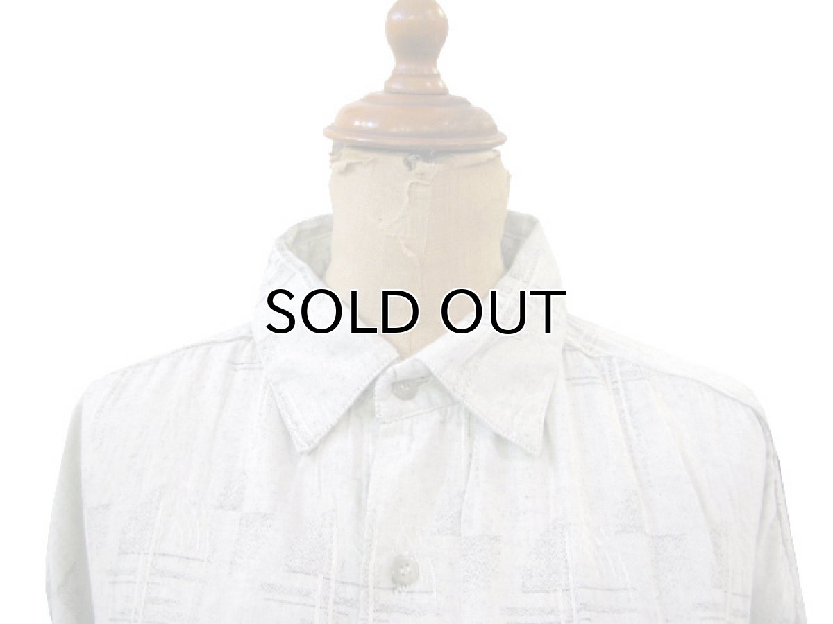 画像3: 1980's~ "ferruche" L/S Design Shirts　BEIGE　size L (表記 L) (3)