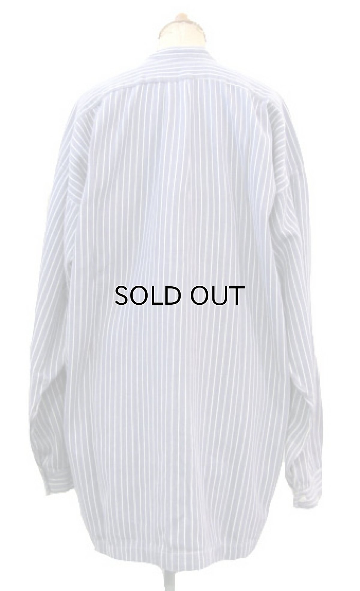 画像2: 1960's Germany L/S Pullover Stripe Shirts Faded NAVY / WHITE size L - XL (表記 不明) (2)