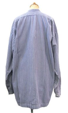 画像2: 1960's Germany L/S Pullover Stripe Shirts　Faded NAVY / WHITE　size L - XL (表記 不明) (2)