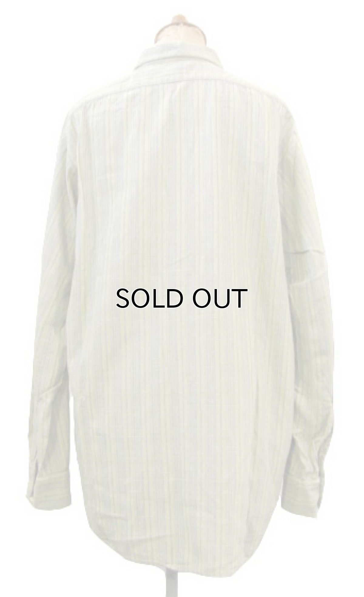 画像2: ~1960's OLD Europe L/S Check Shirts GREEN size S - M (表記 不明) (2)