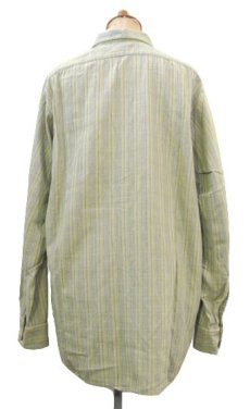 画像2: ~1960's OLD Europe L/S Check Shirts　GREEN　size S - M (表記 不明) (2)