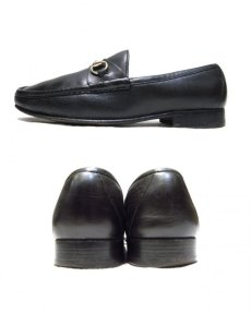 画像2: 1980's "GUCCI" Horse Bit Loafer made in Italy　BLACK　size 26cm ~ 26.5cm (表記 41 1/2) (2)