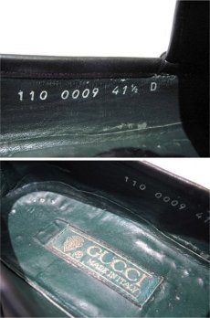 画像4: 1980's "GUCCI" Horse Bit Loafer made in Italy　BLACK　size 26cm ~ 26.5cm (表記 41 1/2) (4)