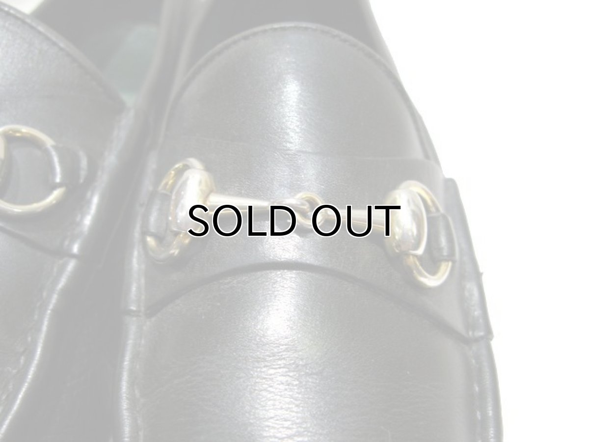 画像5: 1980's "GUCCI" Horse Bit Loafer made in Italy　BLACK　size 26cm ~ 26.5cm (表記 41 1/2) (5)