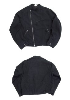 画像5: 1990's~ "DKNY JEANS" Cotton Riders Jacket　BLACK　size S (表記 M) (5)