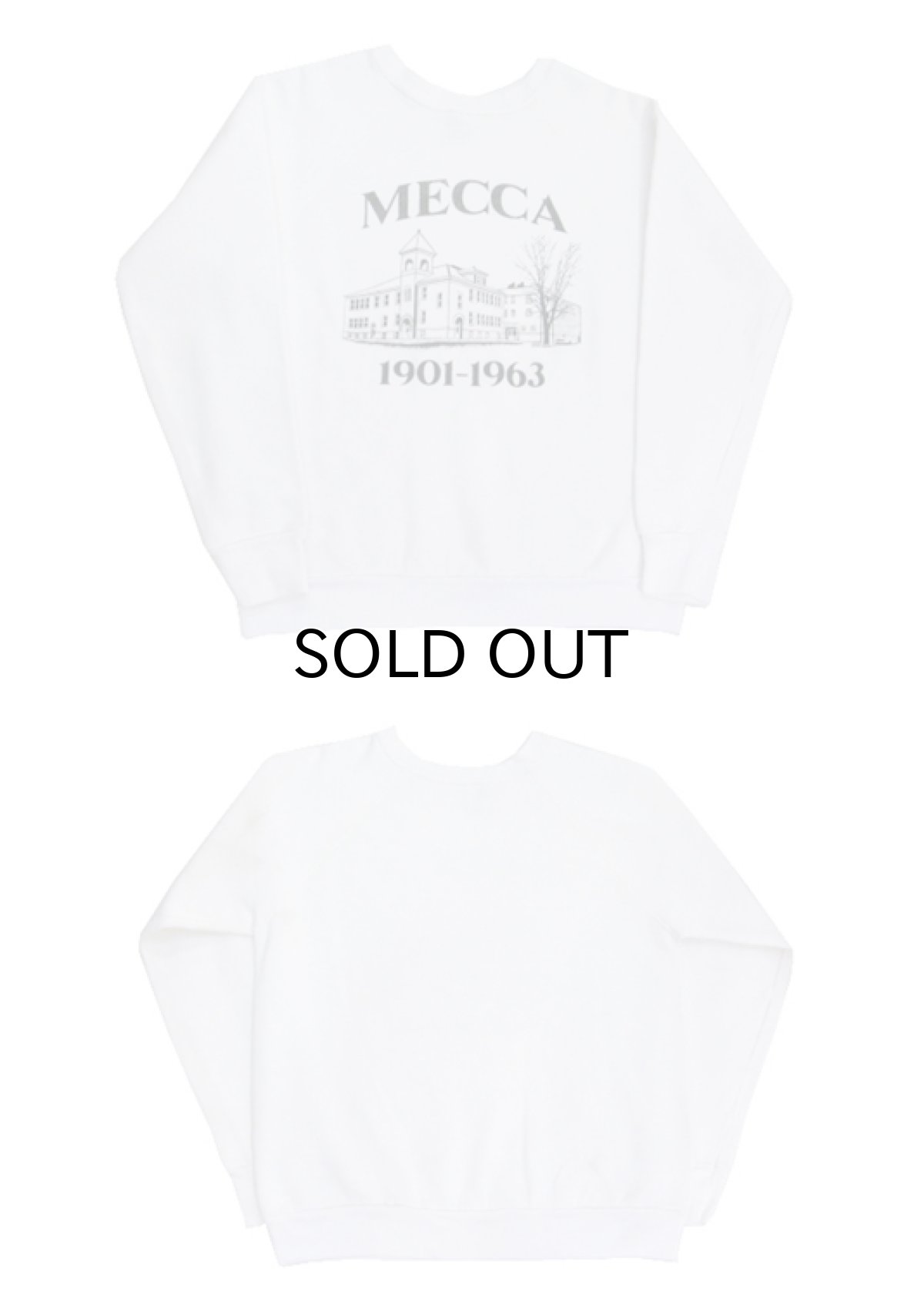 画像4: 1980's Tultex "MECCA" Print Sweat Shirts WHITE size S - M (表記 ) (4)