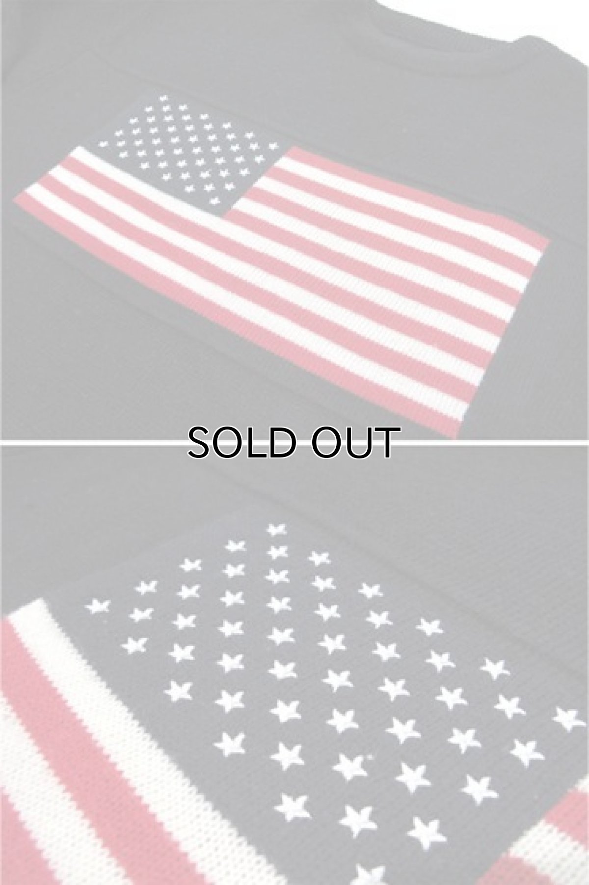 画像4: "US Flag" Crew Neck Sweater BLACK size L - XL (表記 なし) (4)