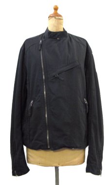 画像1: 1990's~ "DKNY JEANS" Cotton Riders Jacket　BLACK　size S (表記 M) (1)