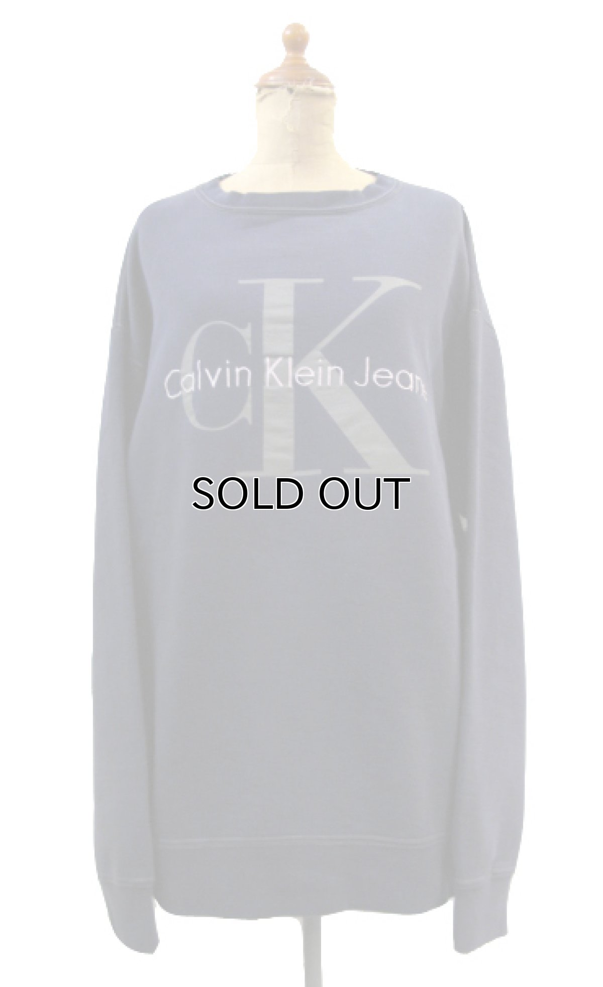 画像1: 1990's~ "Calvin Klein Jeans" Crew Neck Sweat　NAVY　size L (表記 XXL) (1)