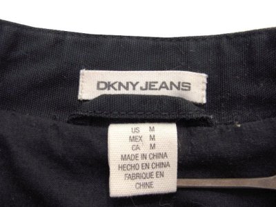 画像1: 1990's~ "DKNY JEANS" Cotton Riders Jacket　BLACK　size S (表記 M)