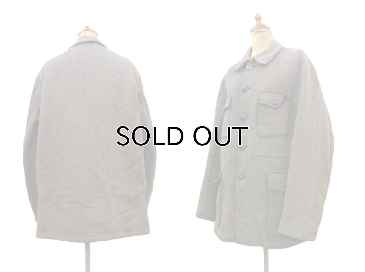 画像2: 1950's French Cotton Pique Hunting Jacket　BROWN　size M (表記なし) (2)