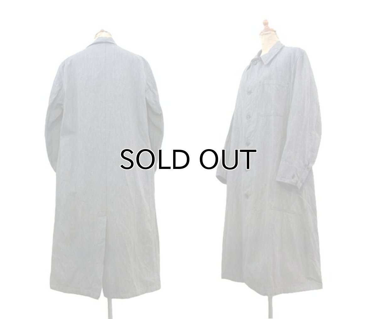 画像2: 1950's "French" Salt and Pepper Atelier Coat 　size M - L (2)