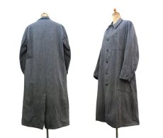 画像2: 1950's "French" Salt and Pepper Atelier Coat 　size M - L (2)