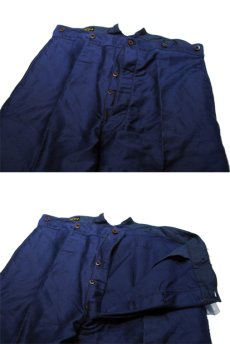 画像5: 1940's French Blue Cotton Moleskin Trousers DEAD STOCK - One Wash　size w ~38 inch (表記 不明) (5)