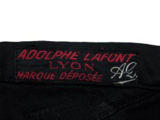 画像4: 1950's French Black Cotton Moleskin Trousers DEAD STOCK　size w 33 inch (表記 40) (4)