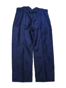 画像2: 1940's French Blue Cotton Moleskin Trousers DEAD STOCK - One Wash　size w ~38 inch (表記 不明) (2)