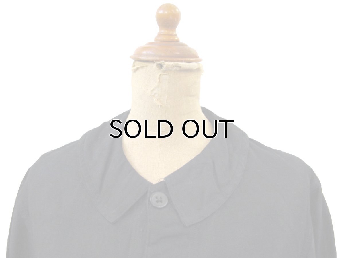 画像4: 1940's French Work Black Cotton Moleskin Jacket Light Weight Dead Stock - one wash　size S (表記なし) (4)