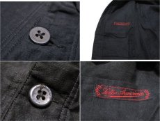 画像3: 1940's French Work Black Cotton Moleskin Jacket Light Weight Dead Stock - one wash　size S (表記なし) (3)