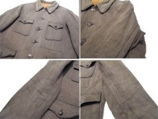 画像5: 1950's French Cotton Pique Hunting Jacket　BROWN　size M (表記なし) (5)