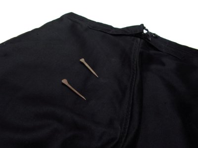 画像3: 1950's French Black Cotton Moleskin Trousers DEAD STOCK　size w 33 inch (表記 40)