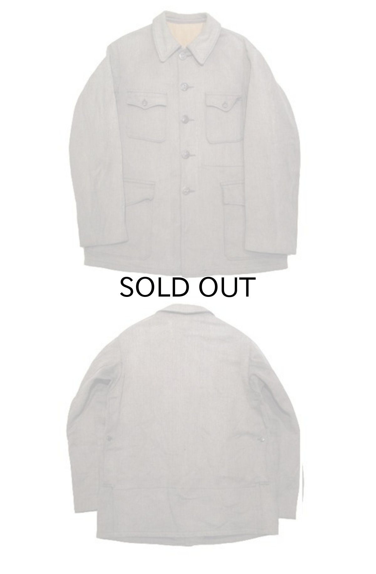 画像3: 1950's French Cotton Pique Hunting Jacket　BROWN　size M (表記なし) (3)