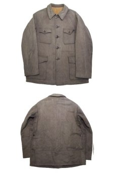 画像3: 1950's French Cotton Pique Hunting Jacket　BROWN　size M (表記なし) (3)