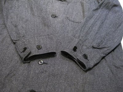 画像2: 1950's "French" Salt and Pepper Atelier Coat 　size M - L