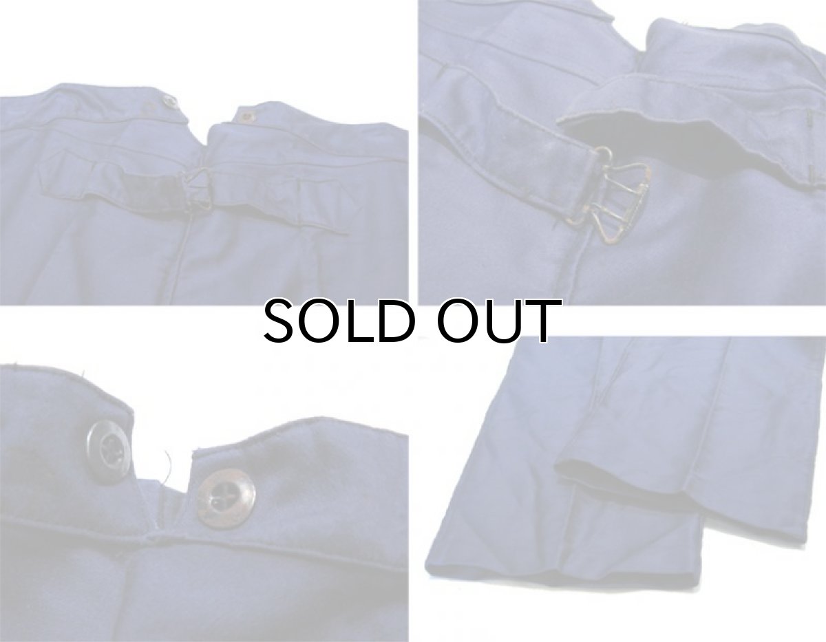 画像4: 1940's French Blue Cotton Moleskin Trousers DEAD STOCK - One Wash size w ~38 inch (表記 不明) (4)