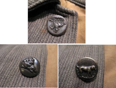 画像1: 1950's French Cotton Pique Hunting Jacket　BROWN　size M (表記なし)