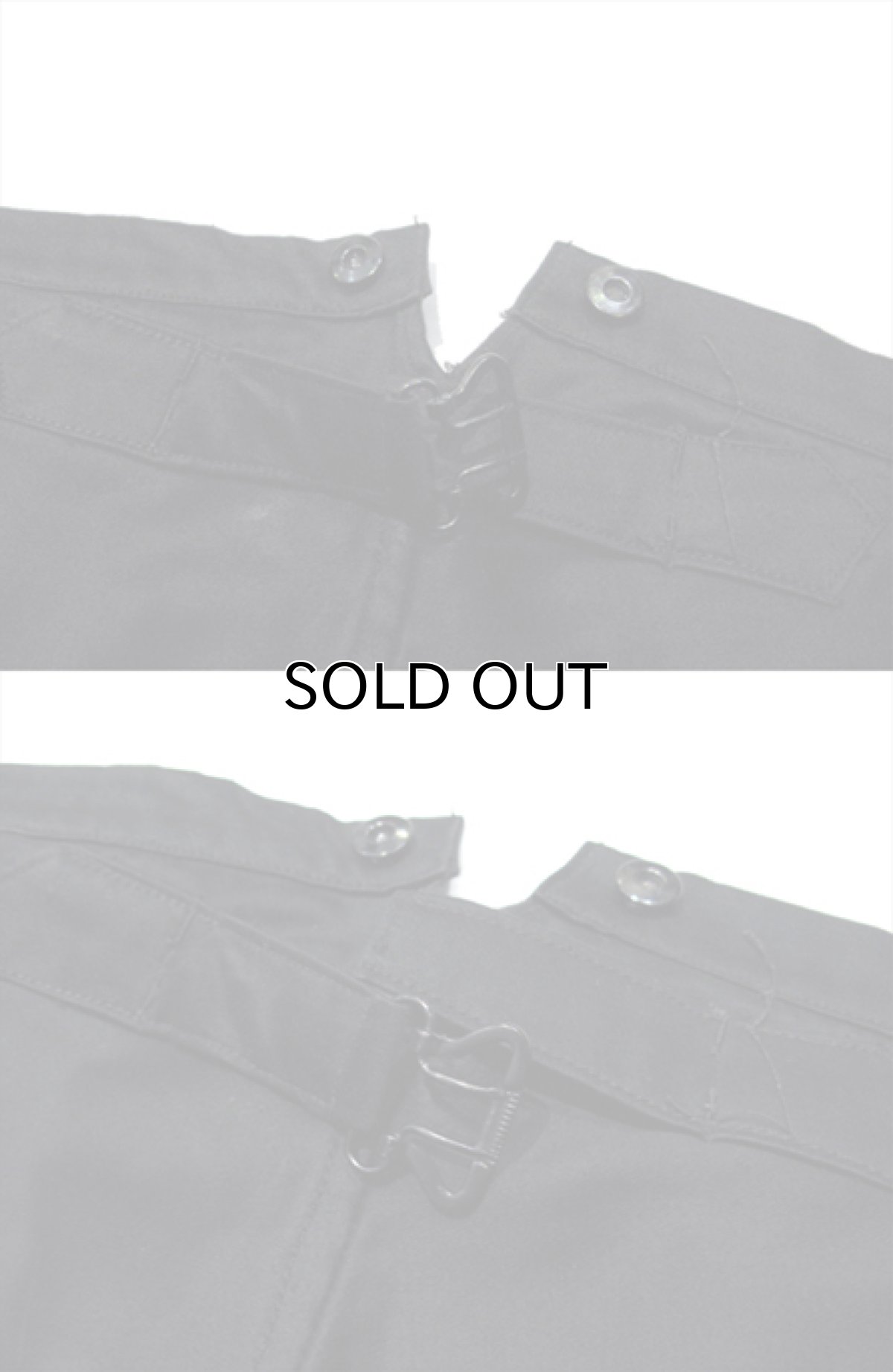 画像5: 1950's French Black Cotton Moleskin Trousers DEAD STOCK size w 33 inch (表記 40) (5)