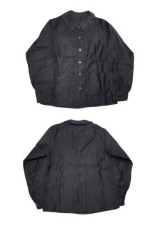 画像5: 1940's French Work Black Cotton Moleskin Jacket Light Weight Dead Stock - one wash　size S (表記なし) (5)