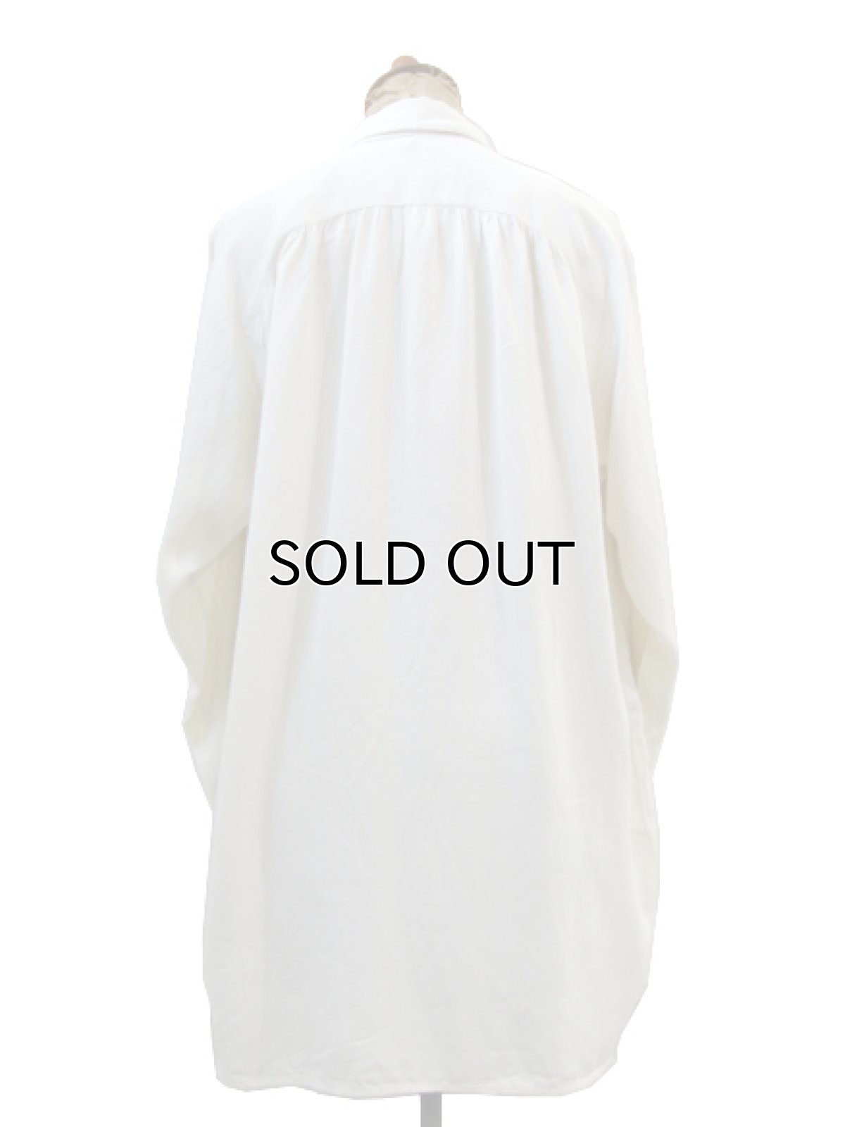 画像2: 1940's~ Raglan Sleeve L/S Rayon Shirts NATURAL size M - L (表記 なし) (2)