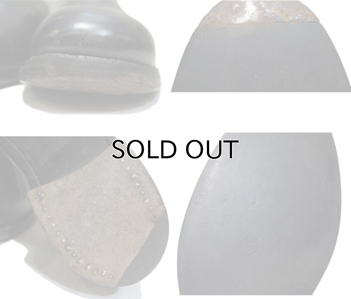 画像5: Church's Whole Cut Leather Shies BLACK size 90 F (27.5 cm ~ 28 cm) (5)