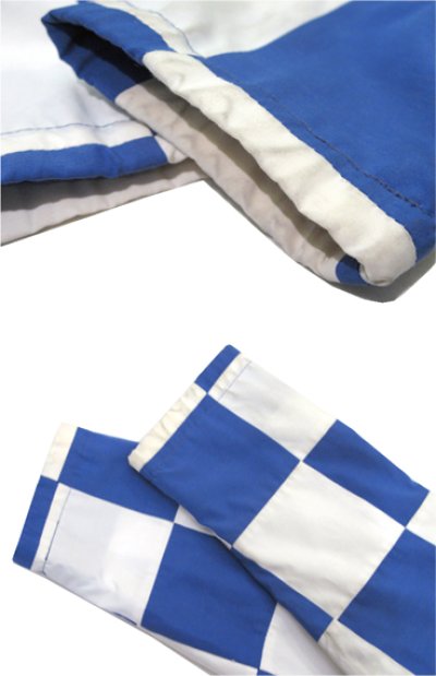 画像2: 1980's "MArguerite Rubel" Checker Flag Jacket　BLUE / WHITE　size S - M (表記 12)