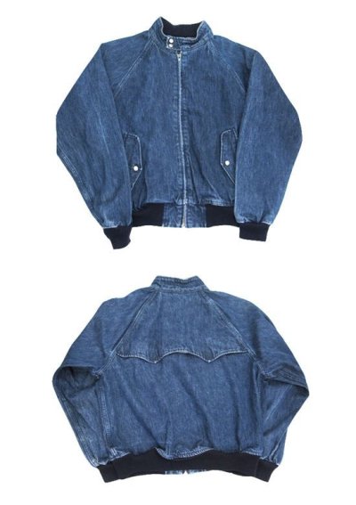 画像1: 1990's "Polo by Ralph Lauren" Zip Up Jacket　Blue Denim　size L (表記 XL)