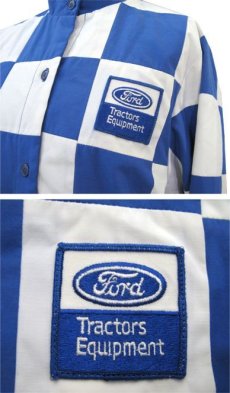 画像3: 1980's "MArguerite Rubel" Checker Flag Jacket　BLUE / WHITE　size S - M (表記 12) (3)