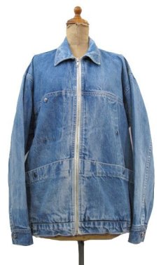 画像1: 1980's - 90's Levi Strauss & Co. "Movin On" Design Denim Jacket　Blue Denim　size M - L (表記 M) (1)