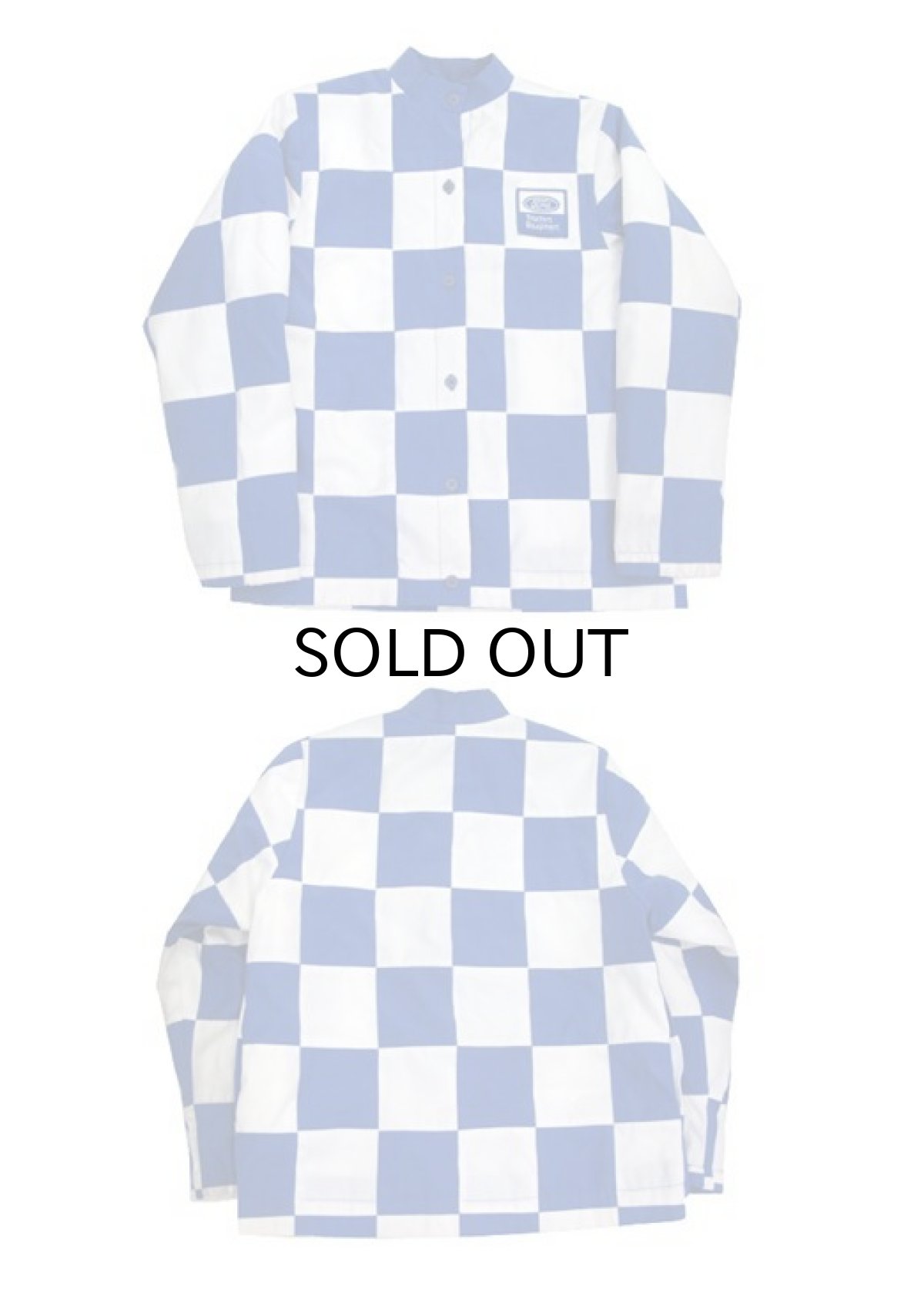 画像5: 1980's "MArguerite Rubel" Checker Flag Jacket　BLUE / WHITE　size S - M (表記 12) (5)