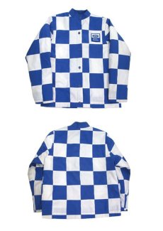 画像5: 1980's "MArguerite Rubel" Checker Flag Jacket　BLUE / WHITE　size S - M (表記 12) (5)