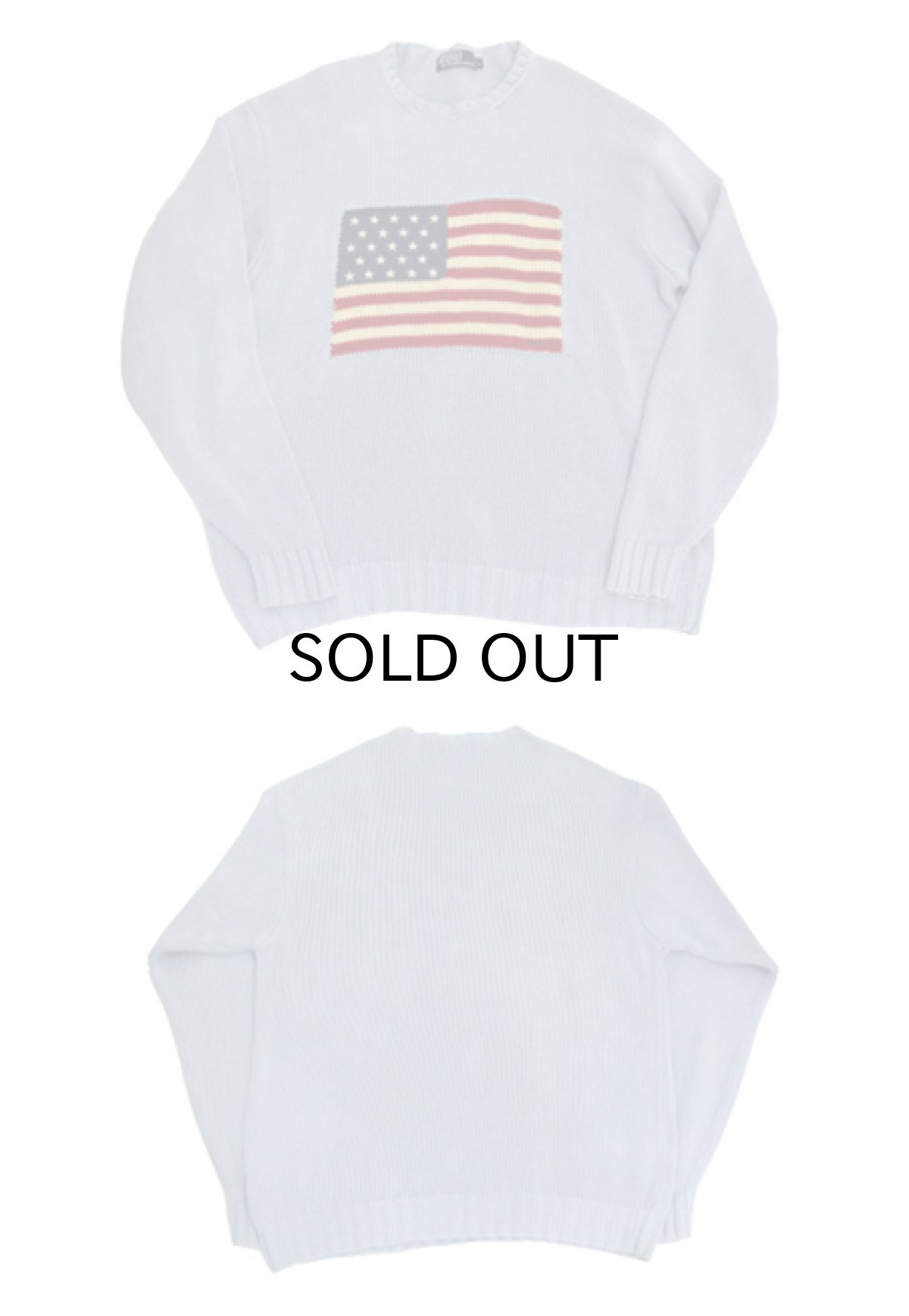 画像4: 1990's~ "Polo by Ralph Lauren" US Flag Pullover Sweater　Sax Blue　size L (表記 L) (4)