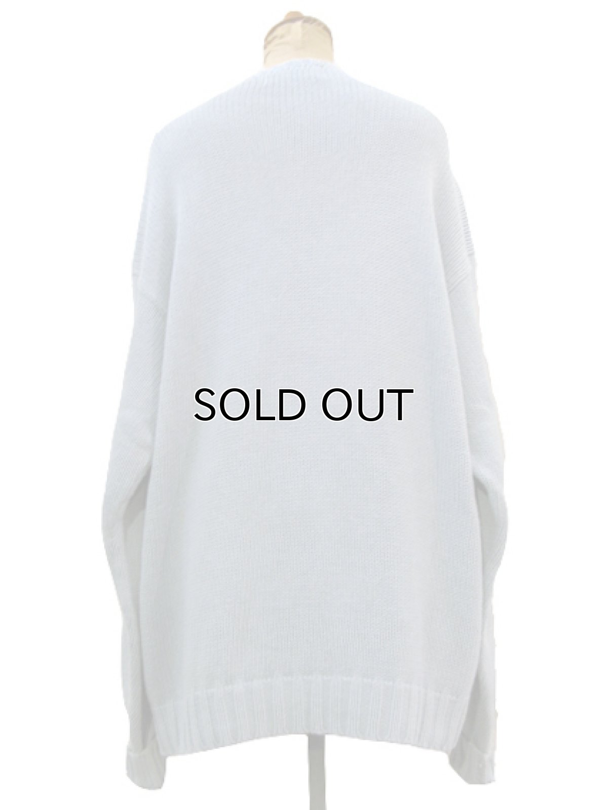 画像2: 1990's~ "Polo by Ralph Lauren" US Flag Pullover Sweater　Sax Blue　size L (表記 L) (2)